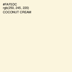 #FAF5DC - Coconut Cream Color Image